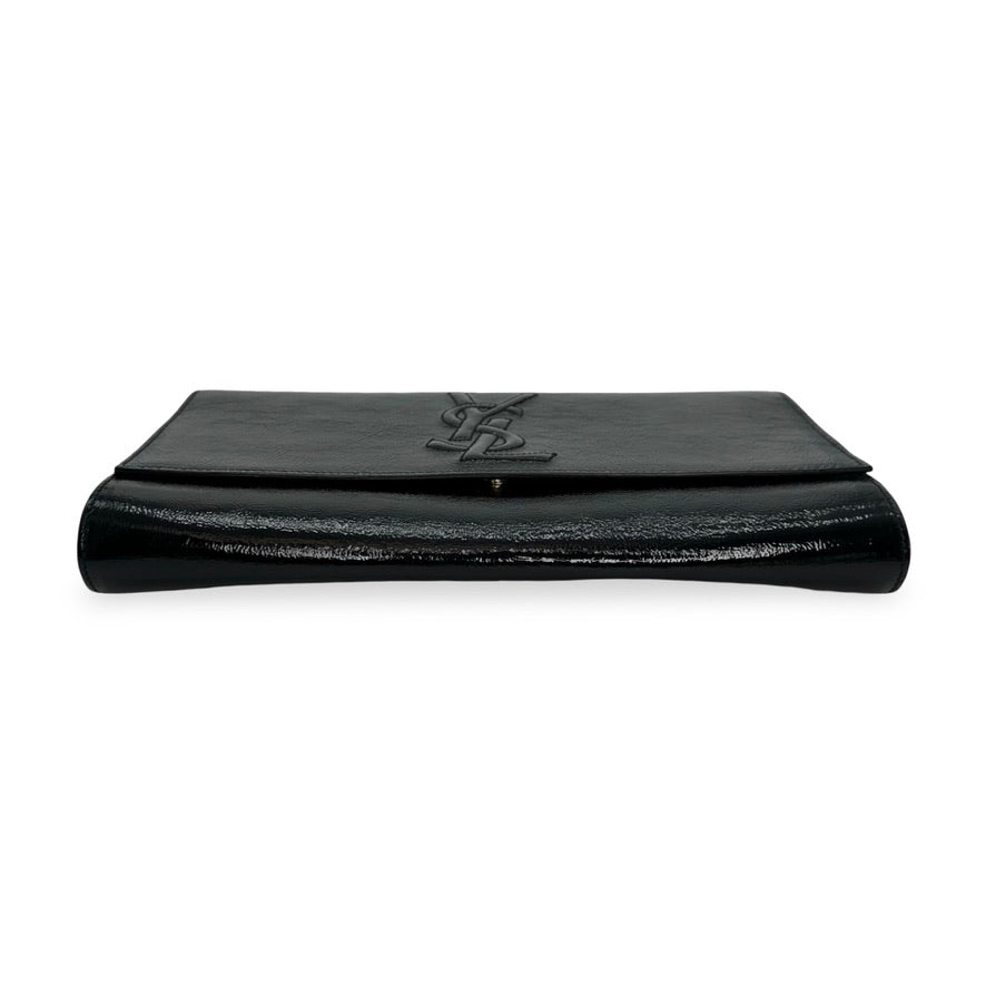 SAINT LAURENT: Patent Large Belle de Jour Clutch