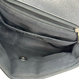 CHANEL: Chevron Quilted Caviar Data Center Mini Flap