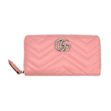 Quilted Leather GG Marmont Zip Around Wallet