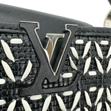 Woven Leather Capucines BB