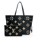 LOUIS VUITTON: Monogram Empreinte Bicolor Neverfull MM