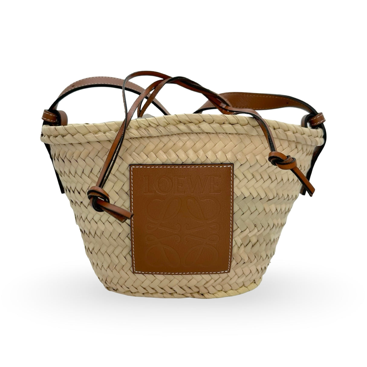 LOEWE: Woven Drawstring Bucket