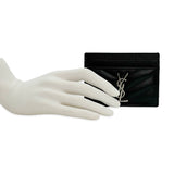 Quilted Grain de Poudre Cassandre Card Holder