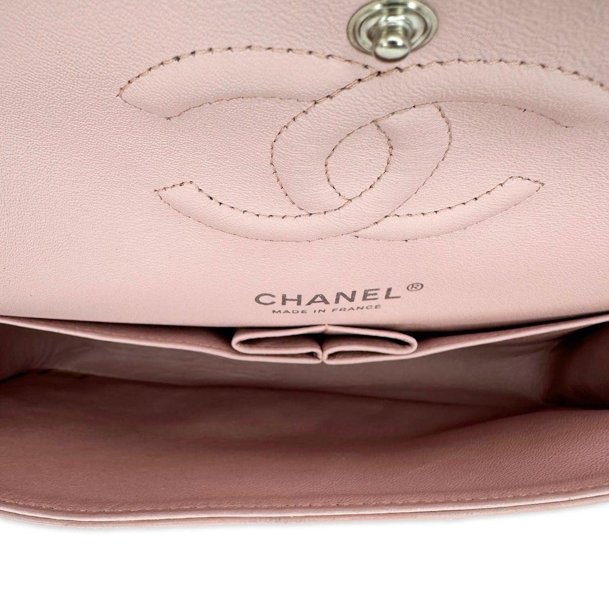CHANEL: Quilted Lambskin Medium Classic Double Flap