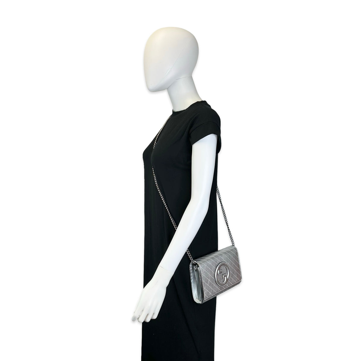 GUCCI: Quilted Blondie Chain Wallet