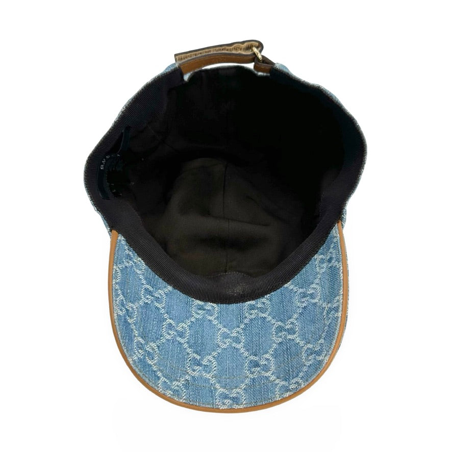 GUCCI: GG Denim Canvas Baseball Cap
