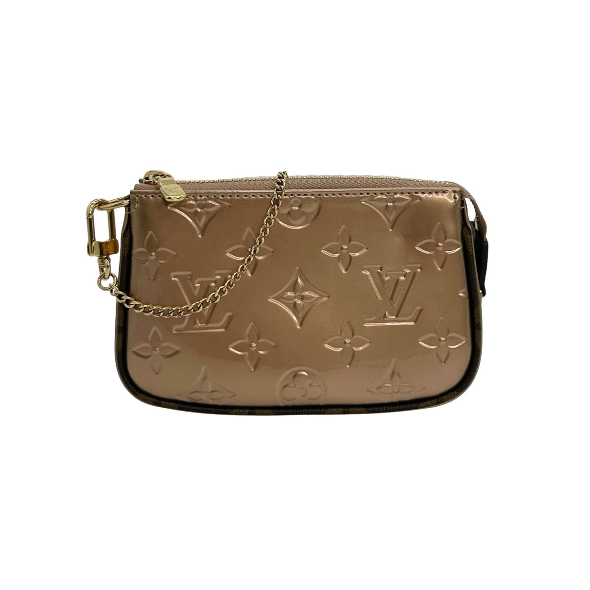LOUIS VUITTON: Monogram Vernis Mini Pochette Accessoires