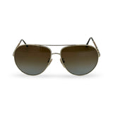 BURBERRY: Check Aviator Sunglasses