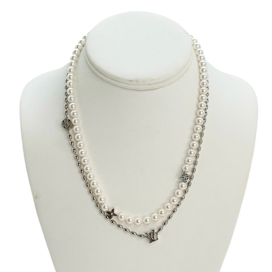 LOUIS VUITTON: Pearls Fusion Necklace