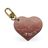 LOUIS VUITTON: Monogram Vernis Heart Bag Charm