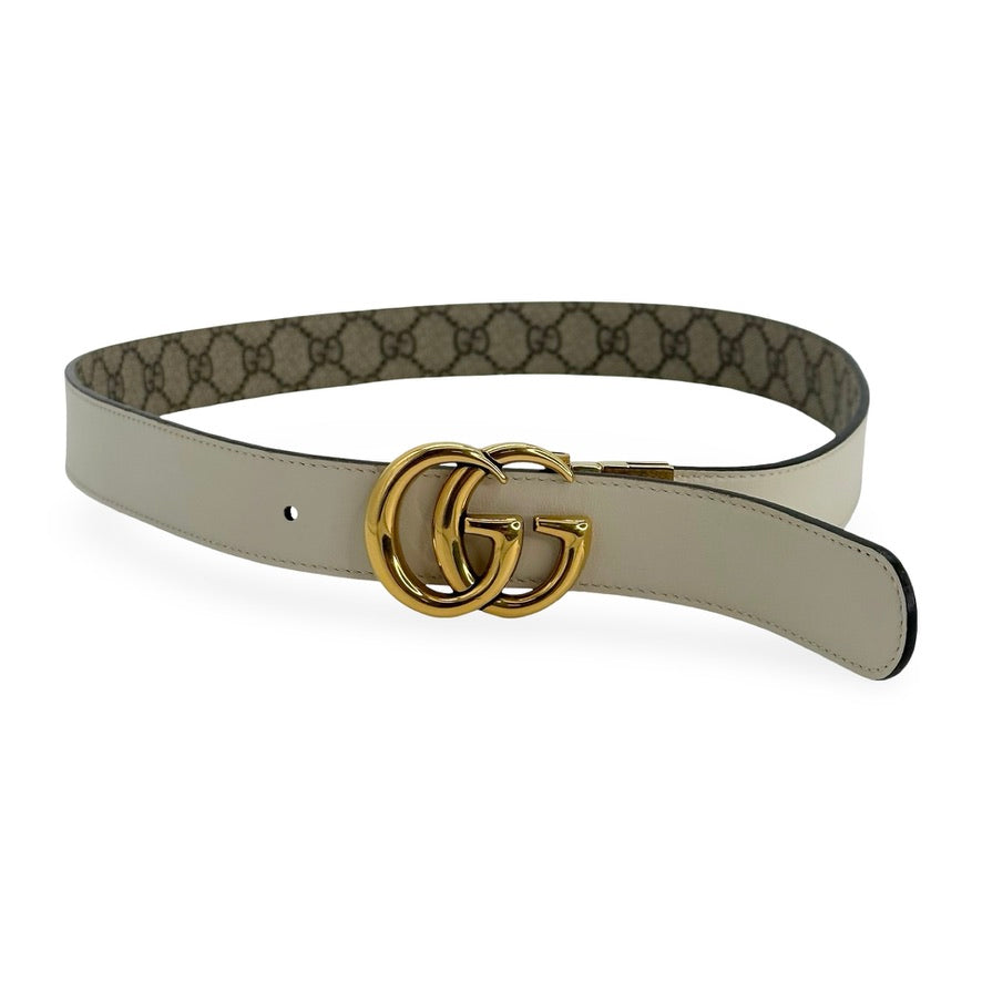 GUCCI: GG Supreme Marmont Reversible Belt