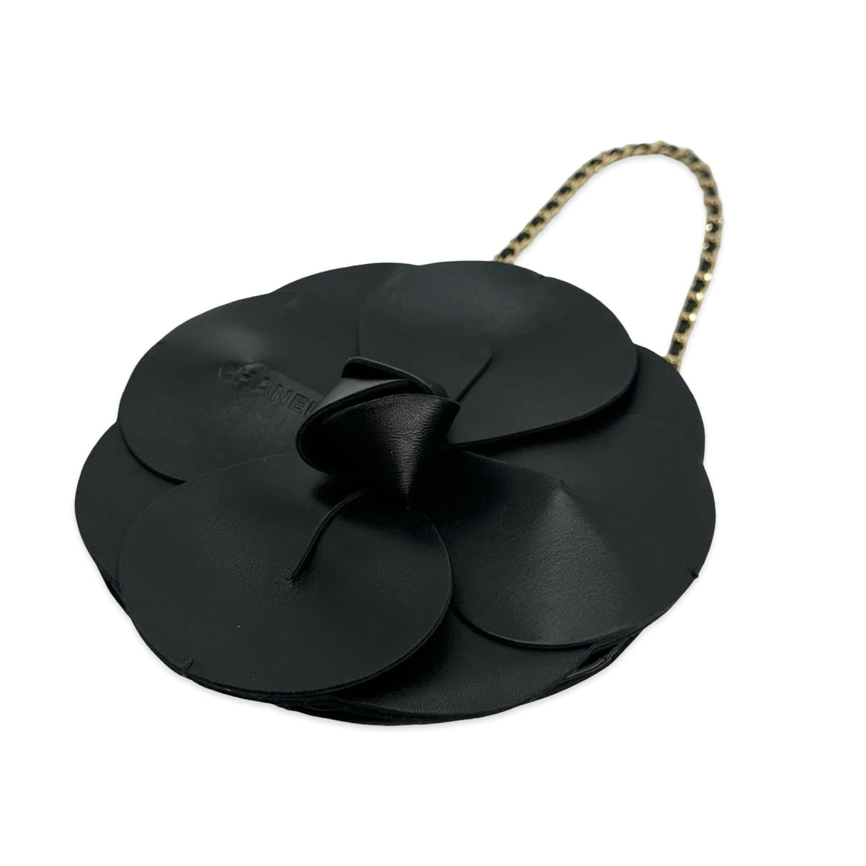 CHANEL: Leather Camellia Flower Bag