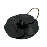 CHANEL: Leather Camellia Flower Bag