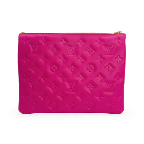 LOUIS VUITTON: Monogram Embossed Coussin PM