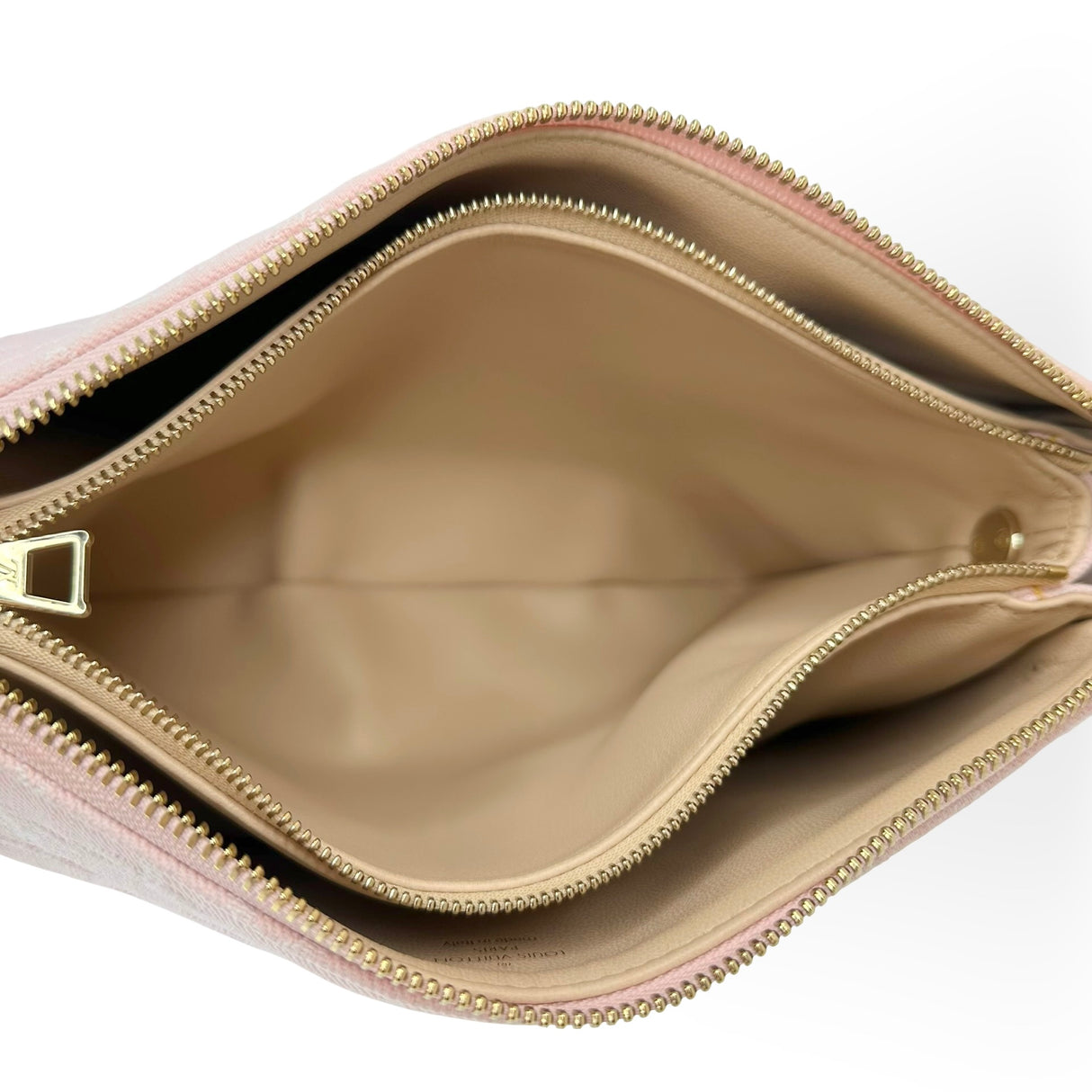 LOUIS VUITTON: Denim Monogram Coussin PM