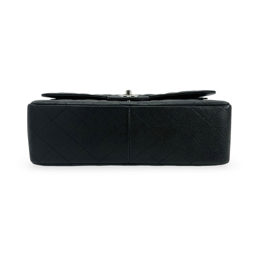 CHANEL: Quilted Caviar Jumbo Classic Double Flap
