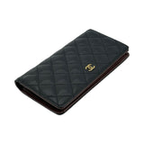 Quilted Caviar Yen Wallet