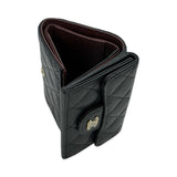 Quilted Caviar Classic Compact Flap Wallet