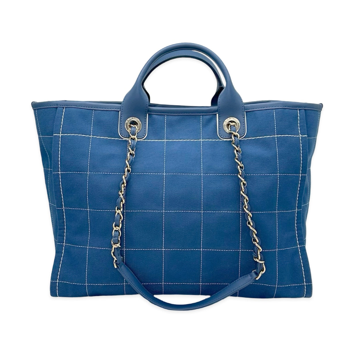 Stitched Canvas Large Deauville Tote