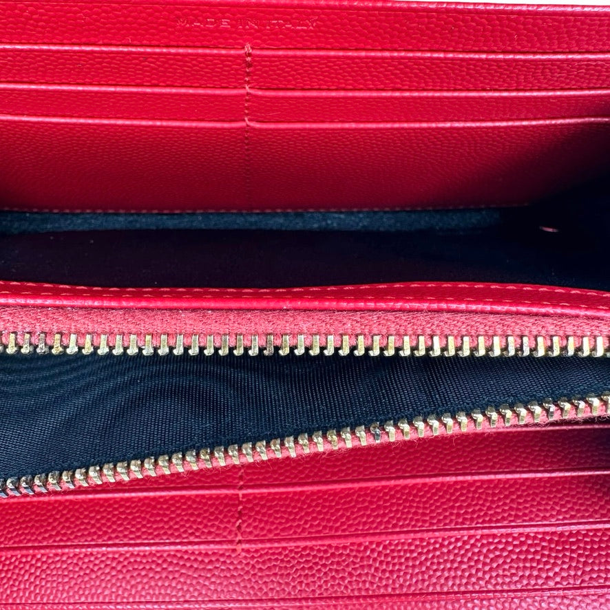 Quilted Grain de Poudre Cassandre Large Flap Wallet