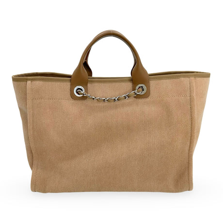 CHANEL: Large Canvas Deauville Tote