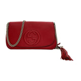 Grained Calfskin Soho Flap Chain Bag