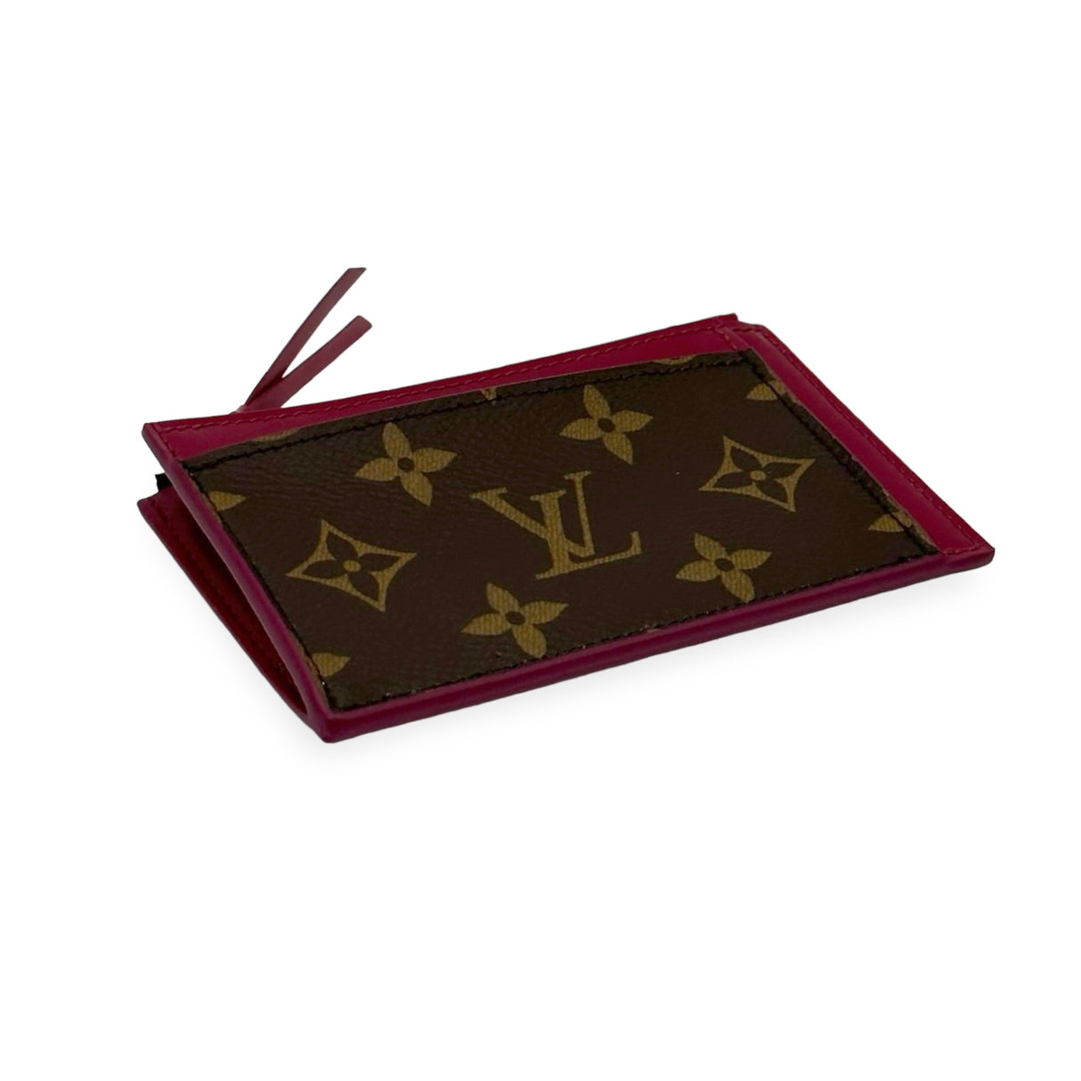 LOUIS VUITTON: Monogram Zip Card Case