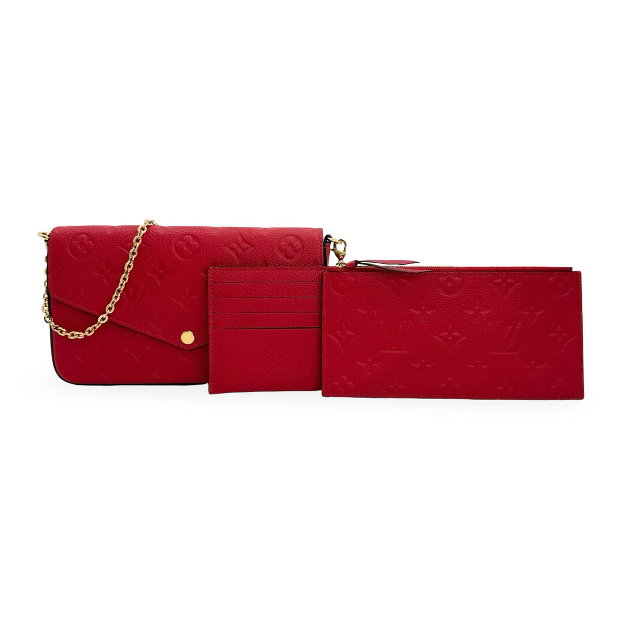 LOUIS VUITTON: Monogram Empreinte Felicie Pochette