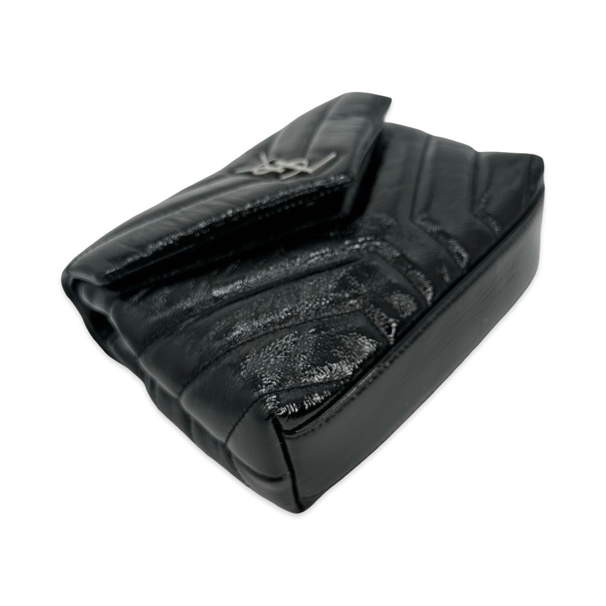 SAINT LAURENT: Quilted Patent Toy Loulou