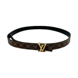 Damier Ebene LV Initiales Thin Reversible Belt