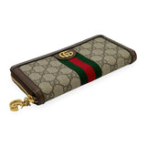 GUCCI: GG Supreme Ophidia Zip Around Long Wallet