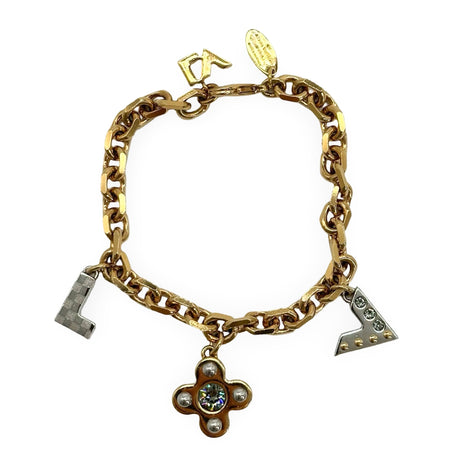LOUIS VUITTON: Crystal Love Letters Timeless Bracelet