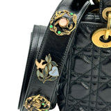 Cannage Calfskin Small Badges Lady Dior