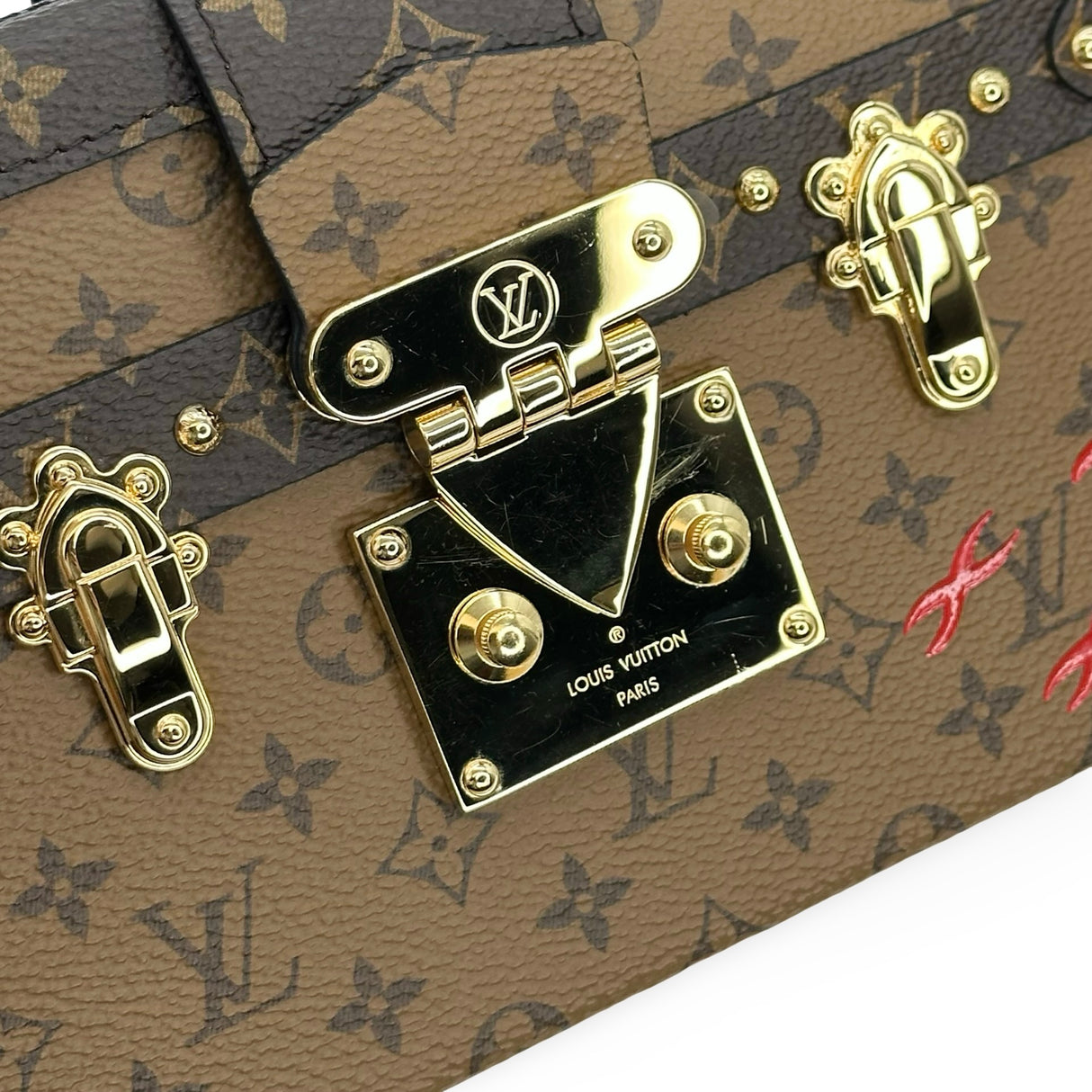 LOUIS VUITTON: Monogram Reverse Petite Malle