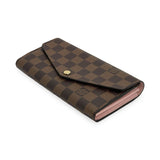 LOUIS VUITTON: Damier Ebene Sarah Wallet