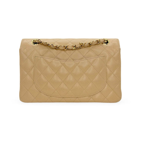 CHANEL: Quilted Caviar Classic Small Double Flap