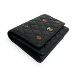 CHANEL: Quilted Lambskin Coco Casino Wallet on a Chain