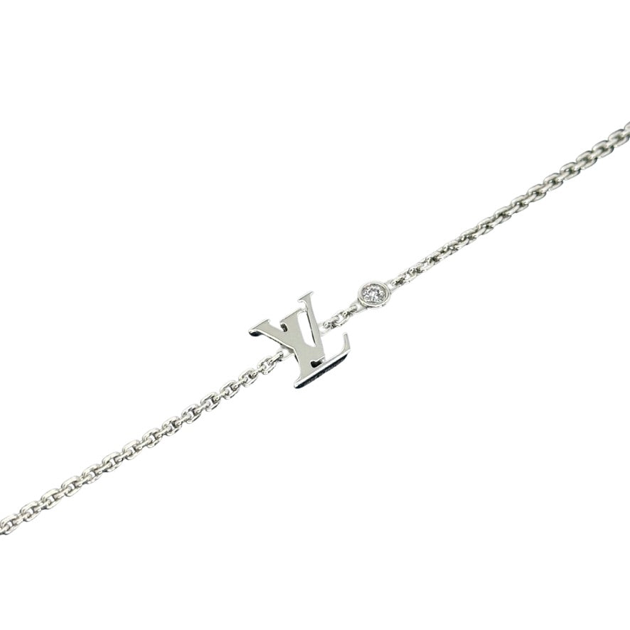 LOUIS VUITTON: White Gold Idylle Blossom Bracelet