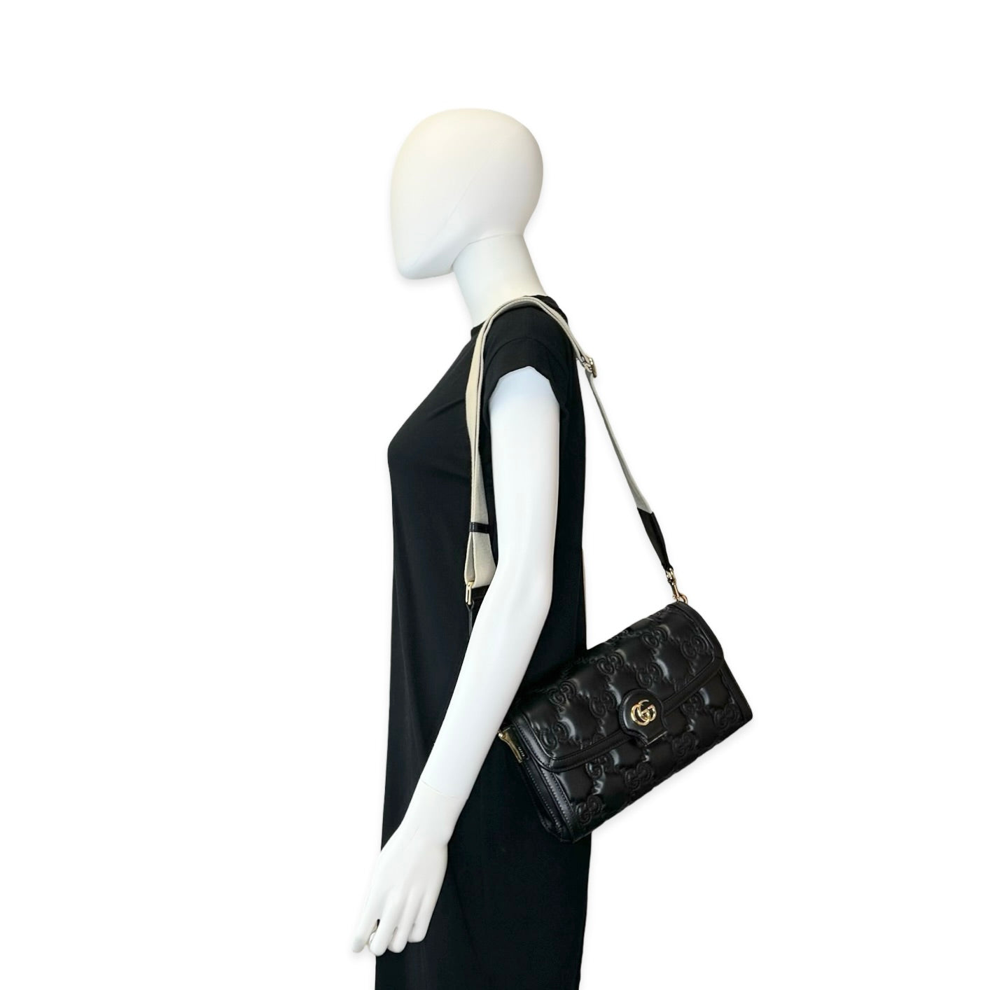Gucci GG Matelasse Quilted Flap Shoulder Bag