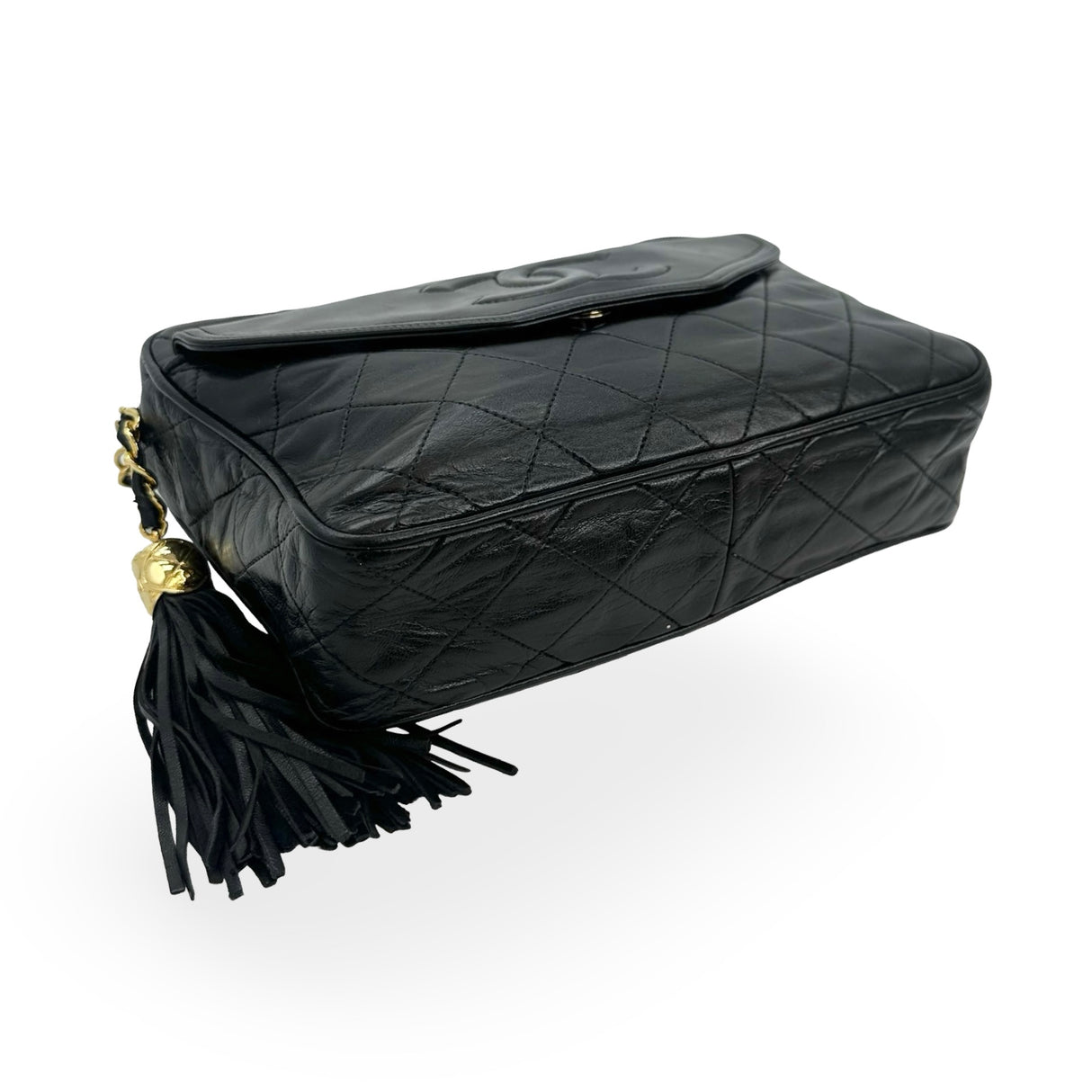 CHANEL: Quilted Lambskin Front Pocket Camera Bag