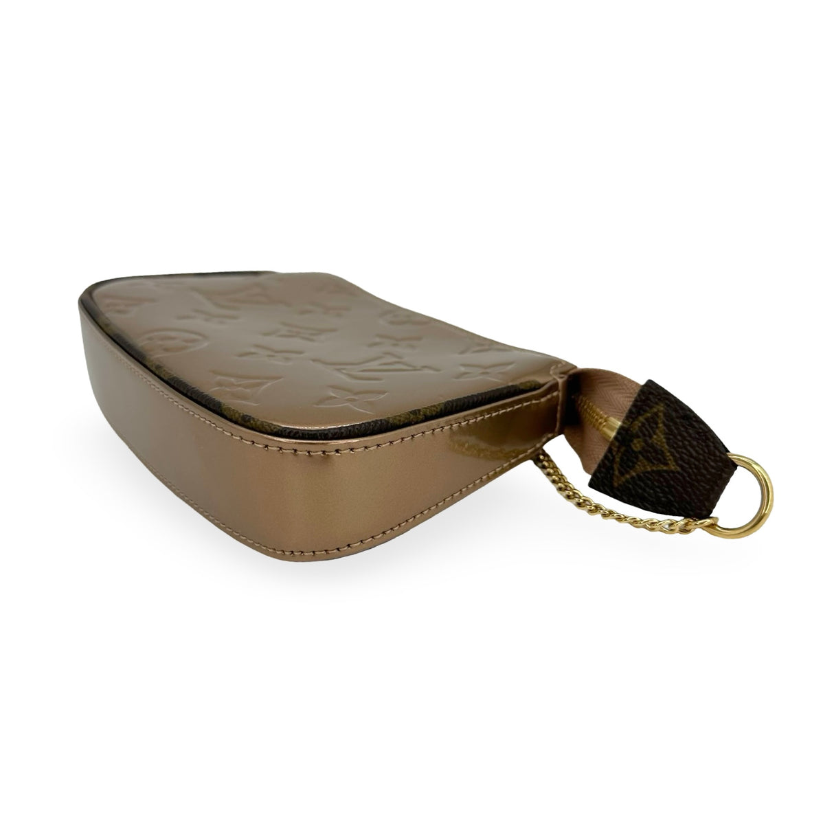 LOUIS VUITTON: Monogram Vernis Mini Pochette Accessoires
