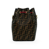 FENDI: FF Vitello Grande Mon Tresor Bucket Bag