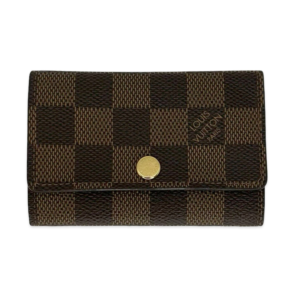 LOUIS VUITTON: Damier Ebene 6 Key Holder