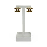CHANEL: CC Enamel Post Earrings