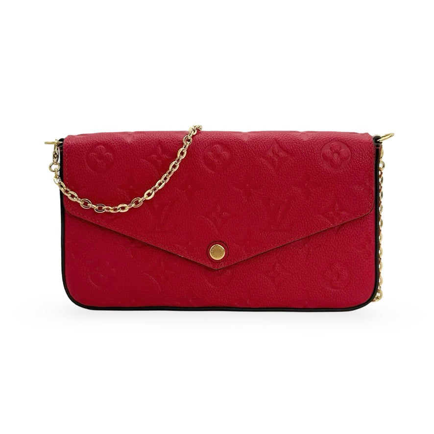 LOUIS VUITTON: Monogram Empreinte Felicie Pochette