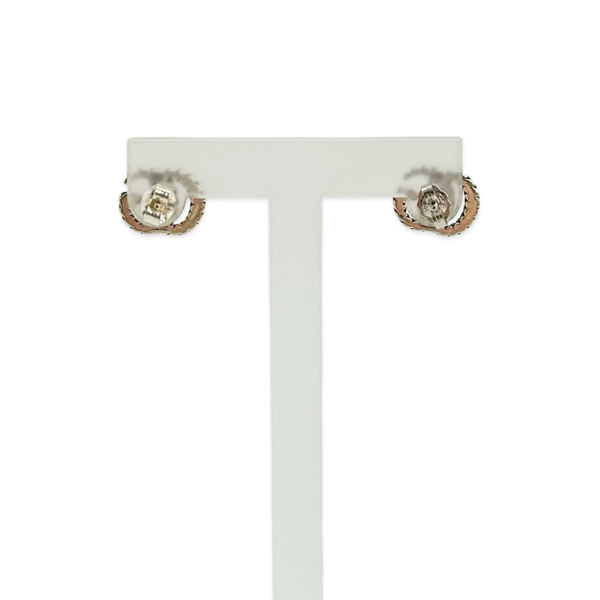 GUCCI: Sterling Silver GG Marmont Stud Earrings