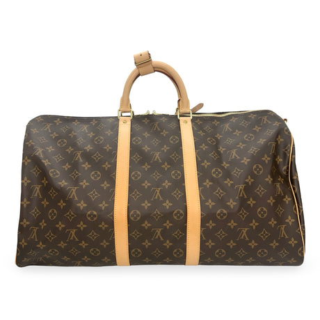 LOUIS VUITTON: Monogram Keepall Bandouliere 55
