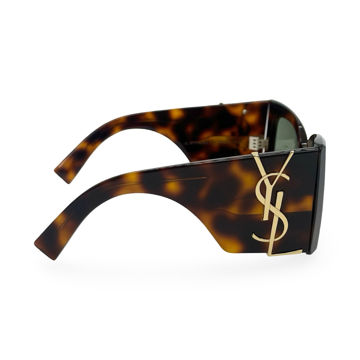 SAINT LAURENT: Tortoiseshell Blaze Sunglasses