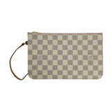 LOUIS VUITTON: Damier Azur Neverfull Pochette