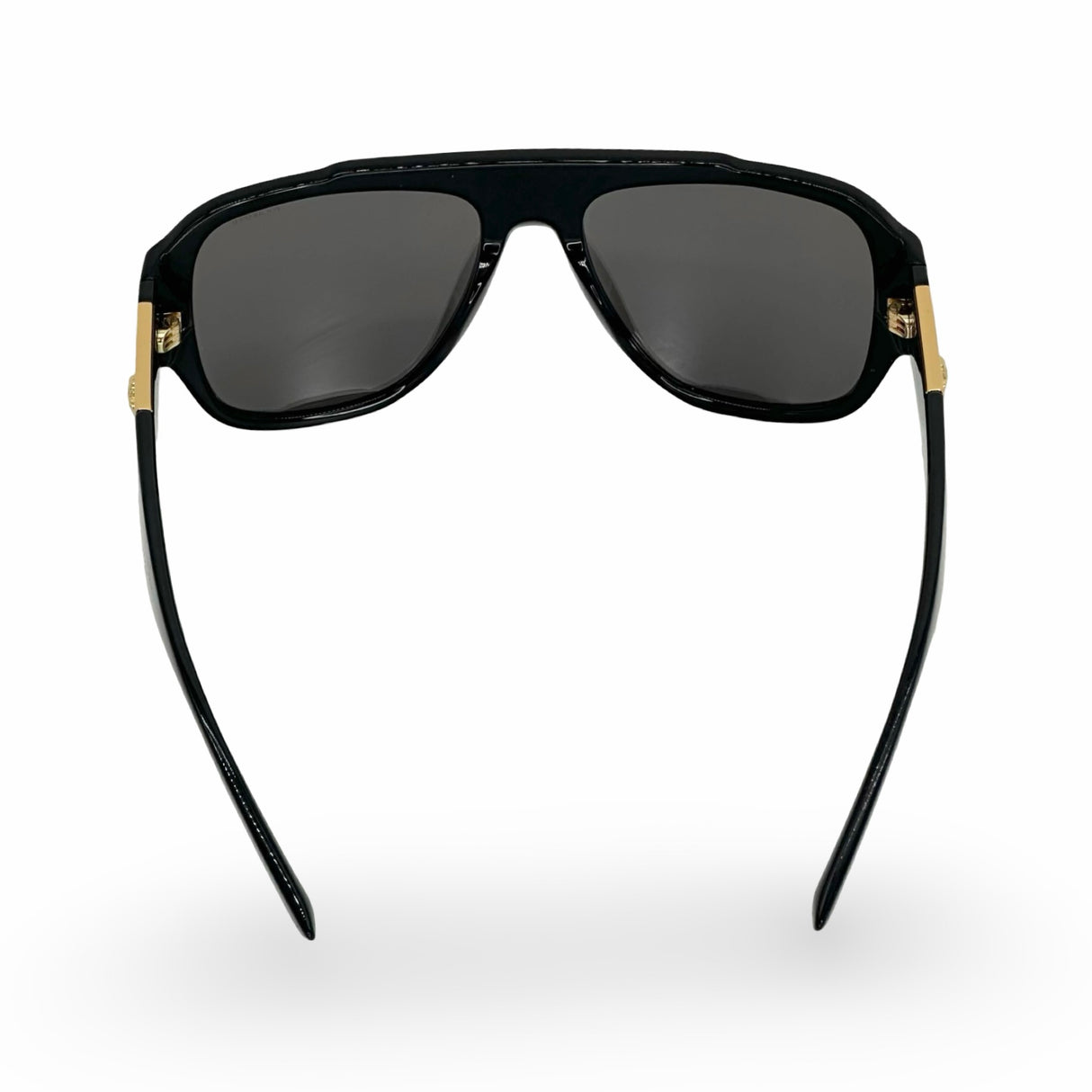 VERSACE: Polarized Mirror Pilot Sunglasses